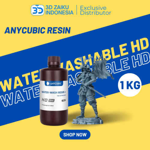 NEW Anycubic Water Washable 2.0 Resin HD Grey High Detail 405NM 3D Printer